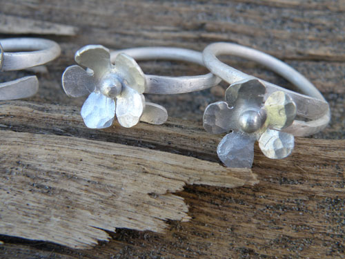 Close up of the flower rings